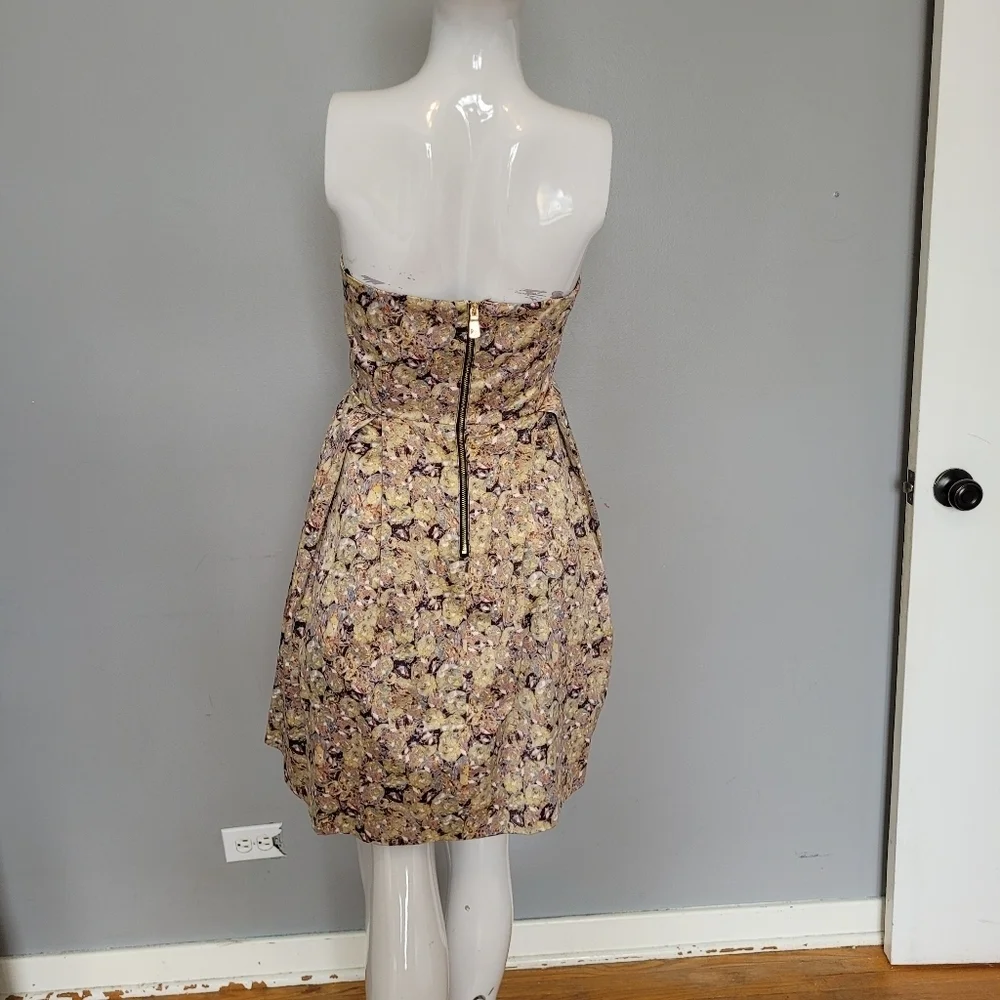 Kate Young For Target Strapless Bow Dress in Gem City Print, VGUC, Size 12 - Picture 5 of 10